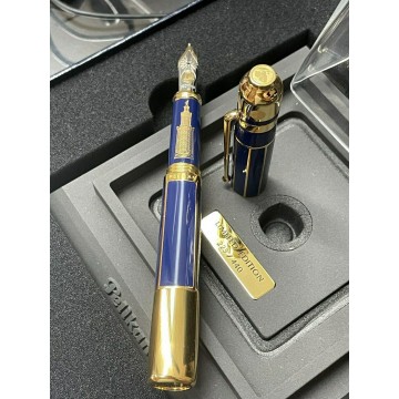 PELIKAN LIGHTHOUSE of ALEXANDRIA 18K GOLD F LIMITED EDITION FOUNTAIN PEN NOS NEW