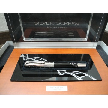 PELIKAN Souveran M1000 SILVER SCREEN LIMITED EDIT 18K GOLD FOUNTAIN PEN SET NEW
