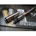 VISCONTI METROPOLIS SOLID 925 STERLING SILVER Retractable 14K GOLD F Nib NEW SET