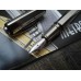 VISCONTI METROPOLIS SOLID 925 STERLING SILVER Retractable 14K GOLD F Nib NEW SET