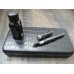 VISCONTI WALL STREET GRAY PLATINUM 14K GOLD F NIB FOUNTAIN PEN INK NEW NOS