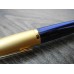 WATERMAN EDSON SAPPHIRE BLUE 23K GOLD BALLPOINT PEN DISPLAY SET NEW CONDITION