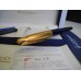 WATERMAN EDSON SAPPHIRE BLUE 18K GOLD M NIB FOUNTAIN PEN FULL SET