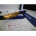 WATERMAN EDSON SAPPHIRE BLUE 18K GOLD M NIB FOUNTAIN PEN FULL SET