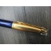 WATERMAN EDSON SAPPHIRE BLUE 18K GOLD F NIB LARGE BOX FOUNTAIN PEN