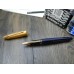 WATERMAN EDSON SAPPHIRE BLUE 18K GOLD F nib FOUNTAIN PEN MINT
