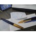 WATERMAN EDSON SAPPHIRE BLUE 18K GOLD F nib FOUNTAIN PEN MINT