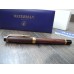 WATERMAN LIAISON BROWN EBONITE WOOD LeMan 18K GOLD F nib FOUNTAIN PEN FULL SET