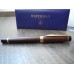 WATERMAN LIAISON BROWN EBONITE WOOD LeMan 18K GOLD F nib FOUNTAIN PEN FULL SET