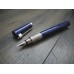 WATERMAN SERENITE LIMITED BLUE 18K WHITE GOLD F nib FOUNTAIN PEN SET NEW NOS