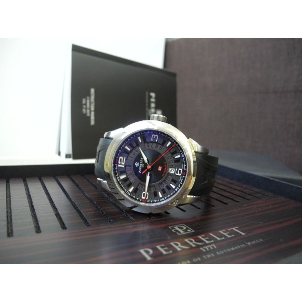 PERRELET TITANIUM 3 Hands-Date A5007 AUTOMATIC ROTOR 43mm MEN'S WATCH FULL SET