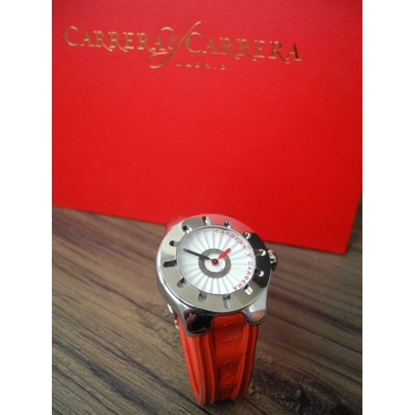 CARRERA y CARRERA AVALON 36mm STAINLESS STEEL SAPPHIRE GLASS RUBBER SWISS WATCH