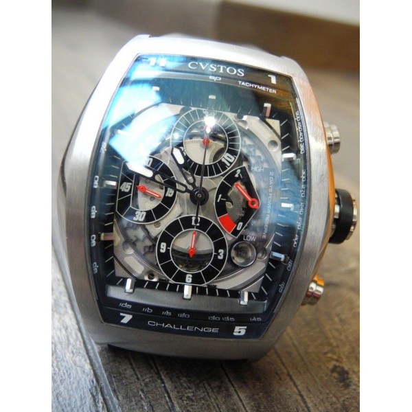 CVSTOS CHALLENGE TITANIUM PALLADIUM CHRONOGRAPH POWER RESERVE AUTOMATIC WATCH
