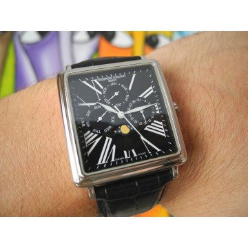 FREDERIQUE CONSTANT TRIPLE DAY MONTH MOON PHASE LUNAR AUTOMATIC 39mm SWISS WATCH