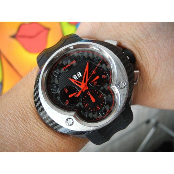 FRANC VILA COBRA EVOS 8 CHRONOGRAPHE TITANIUM CARBON 55x42 LIMITED EDITION WATCH