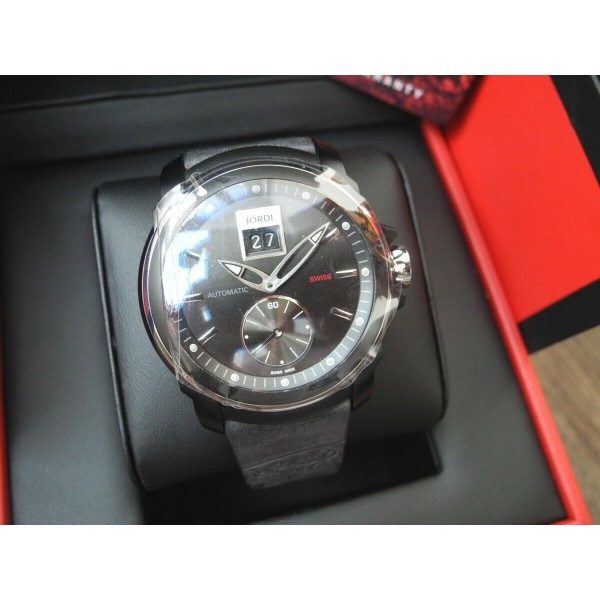 MICHEL JORDI PARADELPLATZ BIG DATE 42mm AUTOMATIC SWISS MEN'S WATCH FULL SET NEW