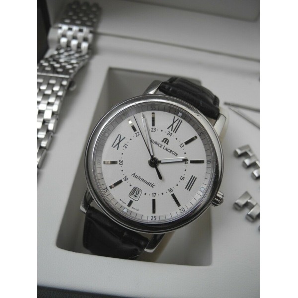 MAURICE LACROIX PONTOS Les Classiques AUTOMATIC DATE Stainless Steel 40mm WATCH