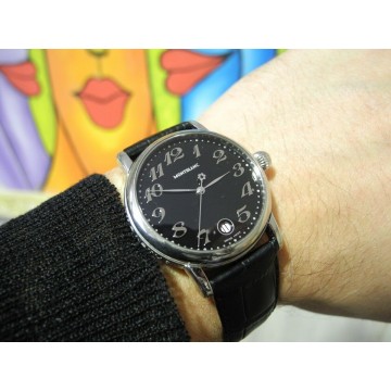 MONTBLANC Meisterstuck STAR 7027 Stainless Steel 36mm MID SIZE Men's WATCH SET