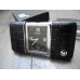 MONTBLANC TRAVEL SLIDING Black Dial Leather Case ALARM POCKET WATCH 102373 NEW