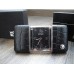 MONTBLANC TRAVEL SLIDING Black Dial Leather Case ALARM POCKET WATCH 102373 NEW