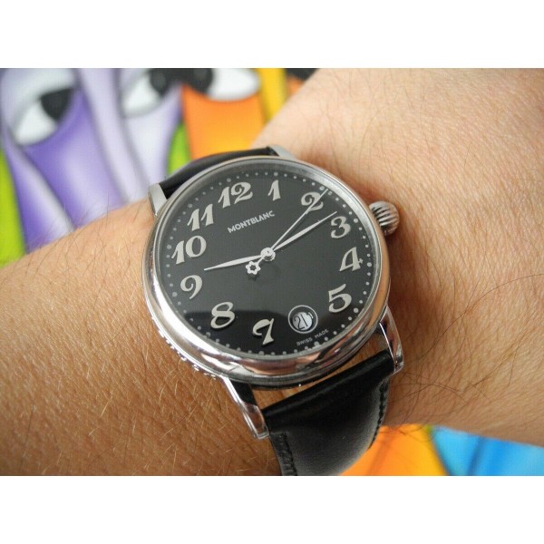 MONTBLANC MEISTERSTUCK STAR 7042 STAINLESS STEEL DATE 36mm Men's SWISS WATCH
