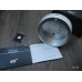 MONTBLANC TIMEWALKER DUAL TIME XXL 100mm CLOCK Desk Table Alarm Stainless Steel