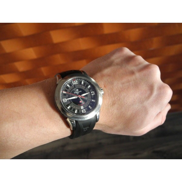 PERRELET TITANIUM 3 HANDS-DATE 43mm AUTOMATIC ROTOR SWISS WATCH A5007