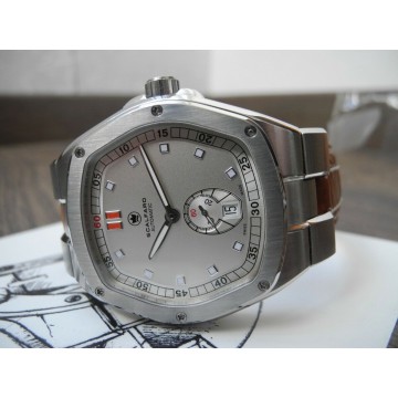 SCALFARO PORTO CERVO SMALL SECOND ALLIGATOR NICOLET CROCO AUTOMATIC 42mm WATCH
